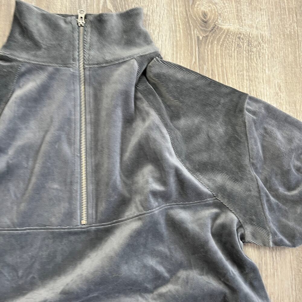 Wild Fable Women's Gray Velour Long Sleeve Tunic Sweatshirt - Size Large - NWT - Picture 3 of 6